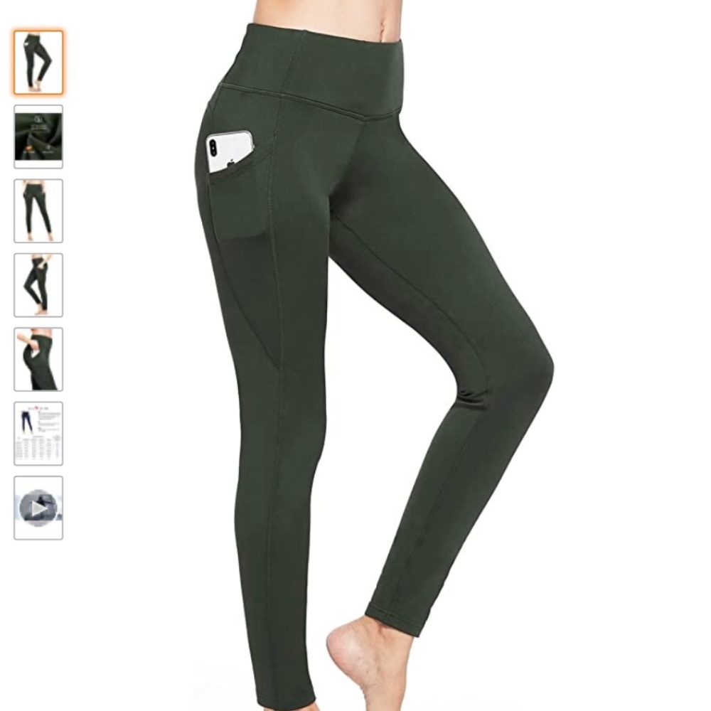 BALEAF Fleece Lined Yoga Leggings